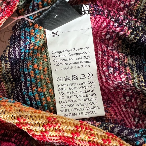 NWT Emery Rose Geometric Print Elastic Waist Tassel Colorful Shorts Size XL - Picture 8 of 10